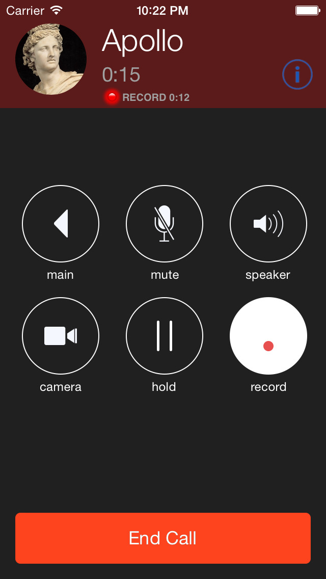 Screenshots of Acrobits Softphone for iPhone