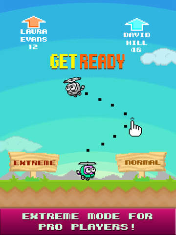 【免費遊戲App】MiniCopters - Pixel Art Swing Fun Action-APP點子