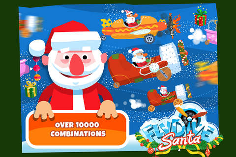 FlyDive Santa- Build and Fly Santa's Flying Machine. New Christmas Game screenshot 3
