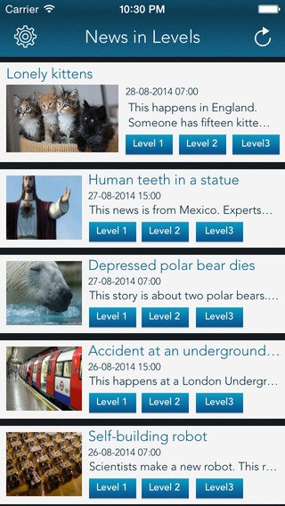 【免費教育App】News in Levels - Learn 3,000 words by reading and listening two articles every day-APP點子