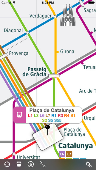 Barcelona Rail Map