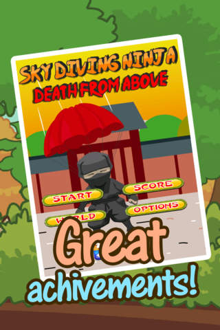 Amazing Sky Diving Ninja Free - Death From Above screenshot 2