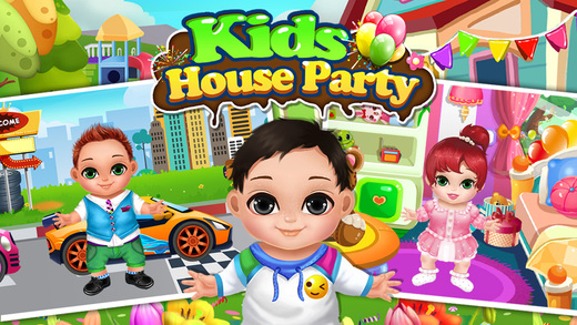 Kids House Party - Playhouse Planner: Fun Cooking Cleaning Washing Game