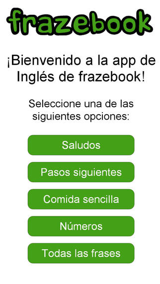 Aprenda Inglés con Frazebook