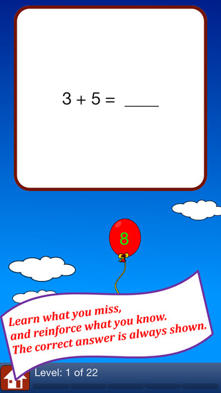 【免費教育App】Mental Math Practice -a math quiz to learn basic addition and subtraction facts for elementary school-APP點子