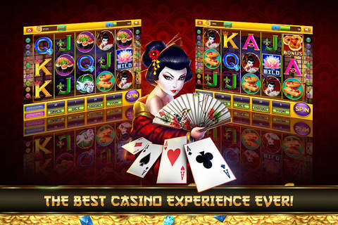 Slots Golden Geisha Bonanza FREE - Lucky 777 Asian High Rollers Slot-Machines screenshot 2