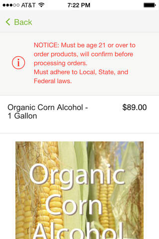 The Organic Alcohol Company screenshot 4
