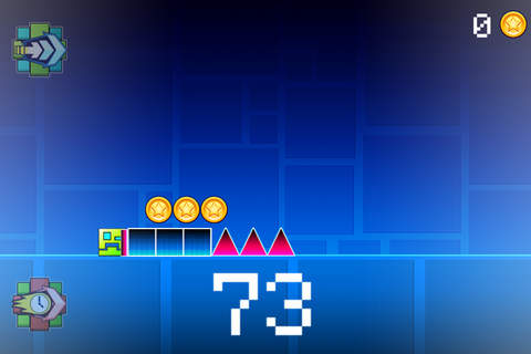 Geometry Familly Escape Run - Impossible Tiny Pixel Tap Racing Adventure screenshot 2