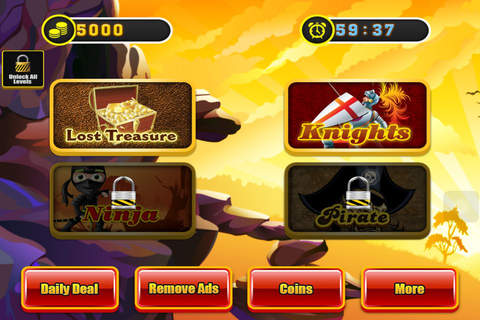 A Mighty Pirates Knights Ninja Slots  Vegas Paradise Casino - Play Win Jackpot Million Treasure Pro screenshot 3