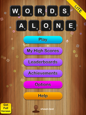 【免費遊戲App】Words Alone Lite - a Solitaire Word Game-APP點子