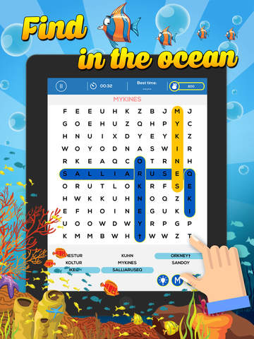 免費下載遊戲APP|Word Search Ocean - “ Under Water World And Sea Wordsearch Puzzle Game ” app開箱文|APP開箱王