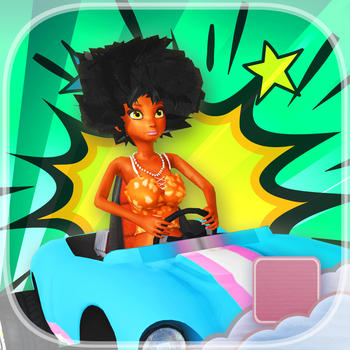 Disco Girl Power Go Kart Adventure - FREE - Fast Mini Obstacle Course Race Game LOGO-APP點子