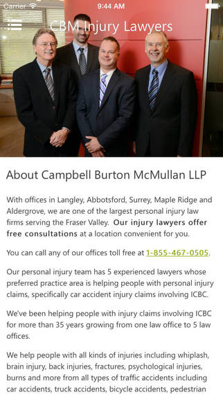 ICBC Personal Injury Lawyers - Campbell Burton McMullan LLP