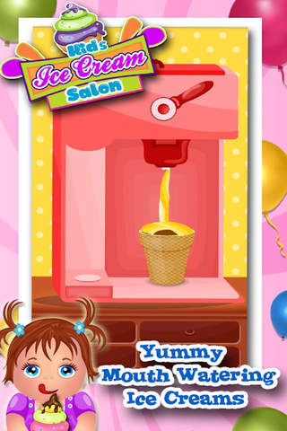 Frozen Ice Cream - Best Desserts Scoup Making game for doh Kids Girls & boy screenshot 2