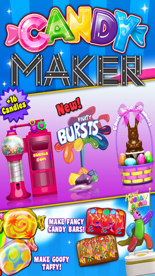 Candy Maker Games - Make Crazy Chocolate Bubble Gum Sweet Stuff Free Kids Game