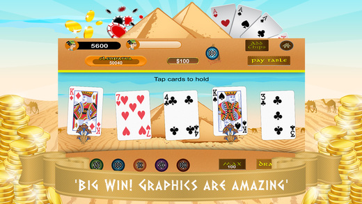 【免費遊戲App】Video Poker LITE - Pyramids Treasure-APP點子