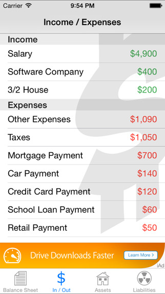 【免費遊戲App】Cashflow Balance Sheet-APP點子