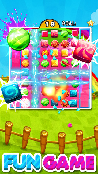 【免費遊戲App】``` A Candy Fable ``` - puzzle match-3 jam in juice fruit land free-APP點子