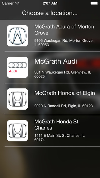 McGrath Automotive Group DealerApp