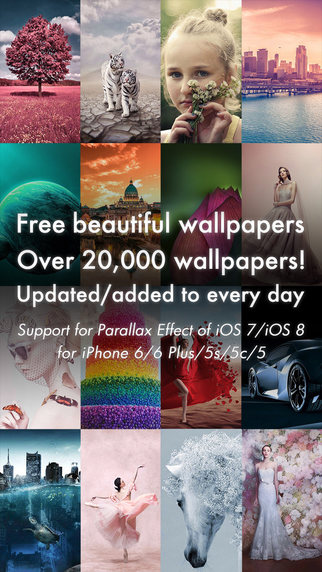 Beautiful Wallpapers HD 20 000+ sheets for iPhone 6 6 Plus 5s 5c 5 and iPod Free