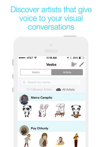 Veeb - Messaging with Art screenshot 4
