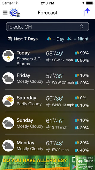 【免費天氣App】13abc Doppler 13000 HD-APP點子