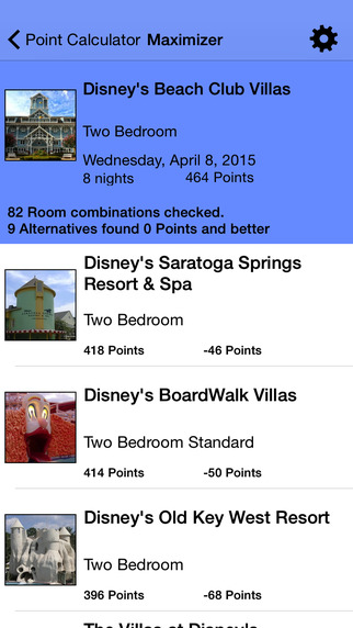 【免費旅遊App】DVC by D Point - Point Calculator for Disney Vacation Club-APP點子