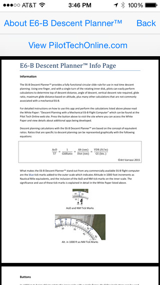 【免費交通運輸App】E6B Descent Planner-APP點子