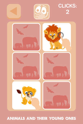 Kids Memory Match: Animal And Their Babies screenshot 2