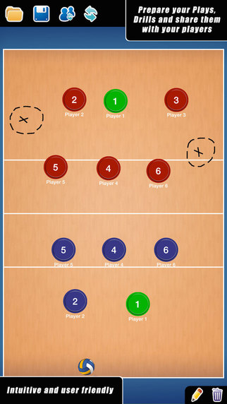 【免費運動App】Coach Tactical Board for Volleyball FREE-APP點子