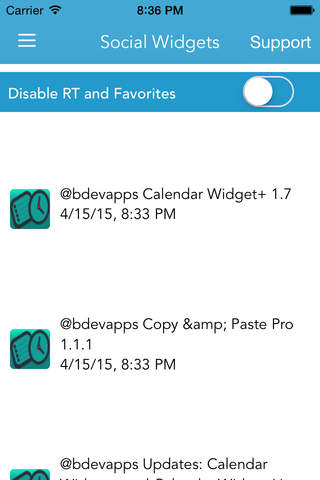 Social Widgets screenshot 3
