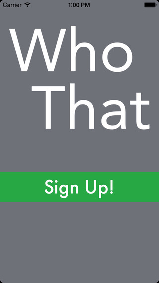 WhoThat - Secure one way messaging