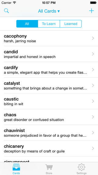 Cardify: Create Flashcards to Build Your Vocabulary