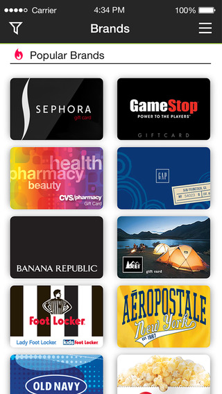 Bouxtie: A Mobile gift card app to buy and send gift cards from leading retailers