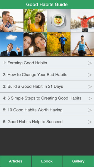 【免費生活App】Good Habits Guide - A Guide To Changing Your Bad Habits To Good Habits !-APP點子