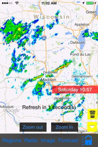 Wisconsin/US Instant Radar Finder/Alert/Radio/Forecast All-In-1 - Radar Now screenshot 2
