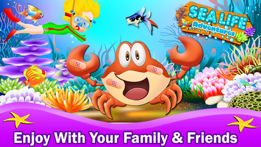 【免費遊戲App】Sea Life Adventure – Underwater Ocean Doctor Surgery Treatment Kids Game-APP點子