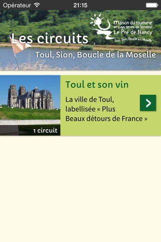 Circuits touristiques Toul Sion screenshot 2