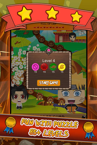 Ninja Shippuden Link dots : “ The Clan Naruto and Friends Battle Puzzle Anime Edition " screenshot 2