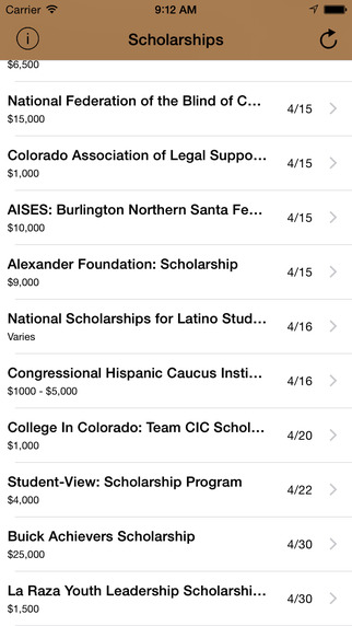 Colorado Scholarships - Updated Daily