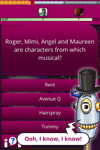 QuizTix: Musicals Quiz screenshot 2