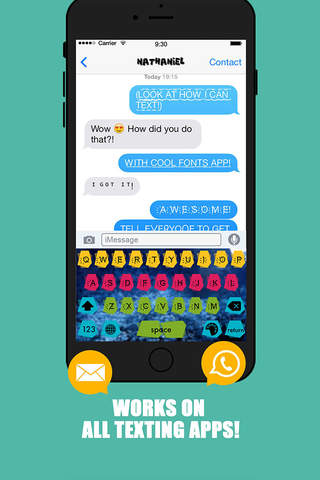 Cool Fonts Keyboard - Swag Fonts with Color Keyboards for iOS 8 screenshot 3