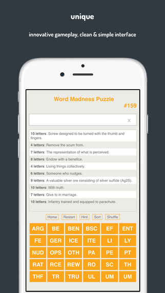 【免費遊戲App】Word Madness Puzzle-APP點子