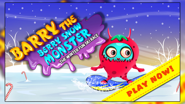Barry the Berry Snow Monster : The Winter Fun Ski Race - Premium