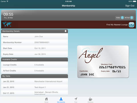 Airport Angel for iPad provided by CPP screenshot 2