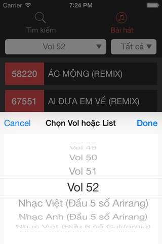 Karaoke Viet Nam List - 5 số và 6 số screenshot 3