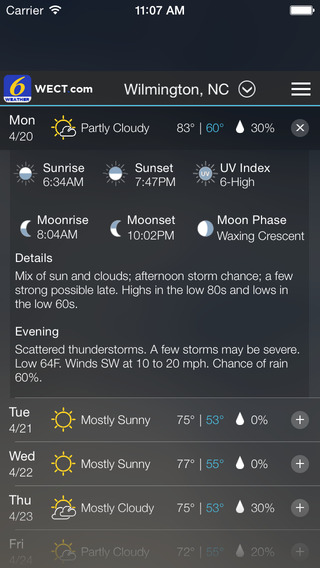 【免費天氣App】WECT 6 First Alert Weather-APP點子