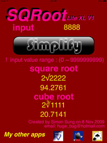 【免費工具App】SQRoot Lite XL-APP點子