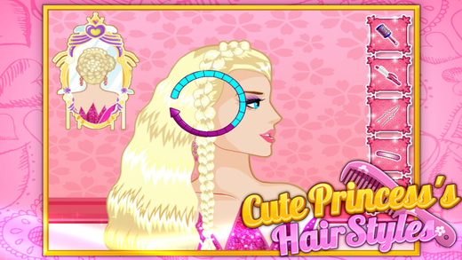 【免費遊戲App】Cute Princess's Hairstyles-APP點子