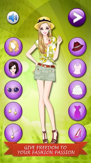 Little Spring Girl - Dress Up Game about makeover and make-up